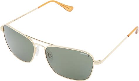 randolph intruder square sunglasses 23k gold plated